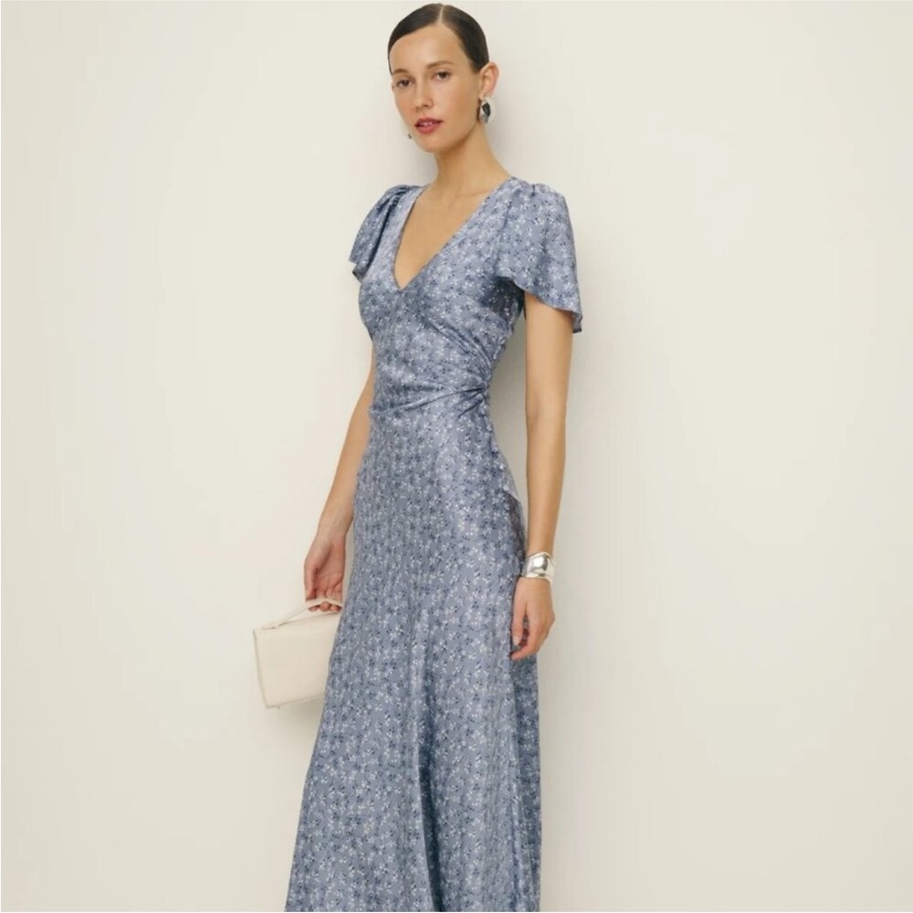 Reformation Vida Satin Dress Mazzy